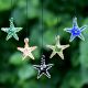 Multicolor Beach Theme Assorted Starfish Christmas Tree Ornaments Set of 10 Pcs